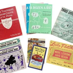 Children Piano Sheet Music Books | Mixed Lot 10 Vintage